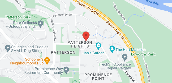 map of 19 Patterson Crescent SW